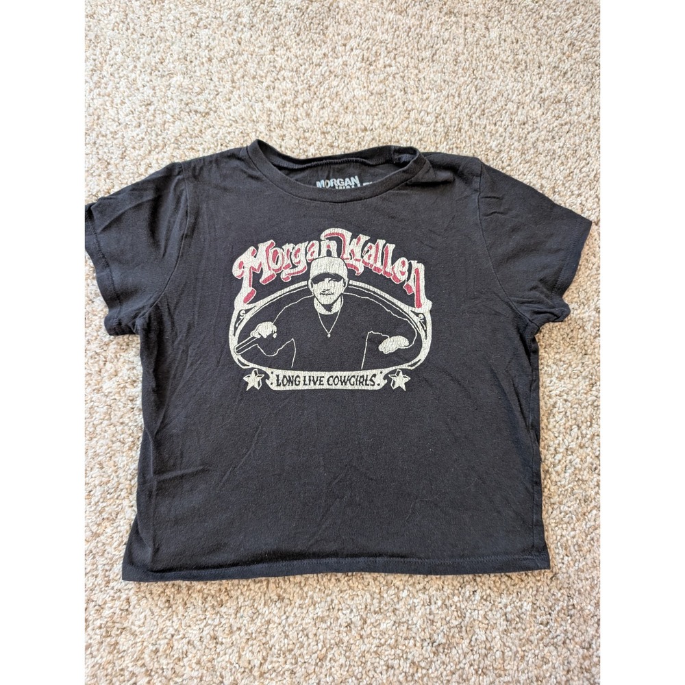 Morgan Wallen Long Live Cowgirls Black Graphic Tee Shirt Womens Medium